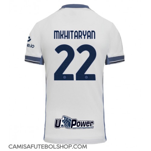 Camisa de time de futebol Inter Milan Henrikh Mkhitaryan #22 Replicas 2º Equipamento 2024-25 Manga Curta